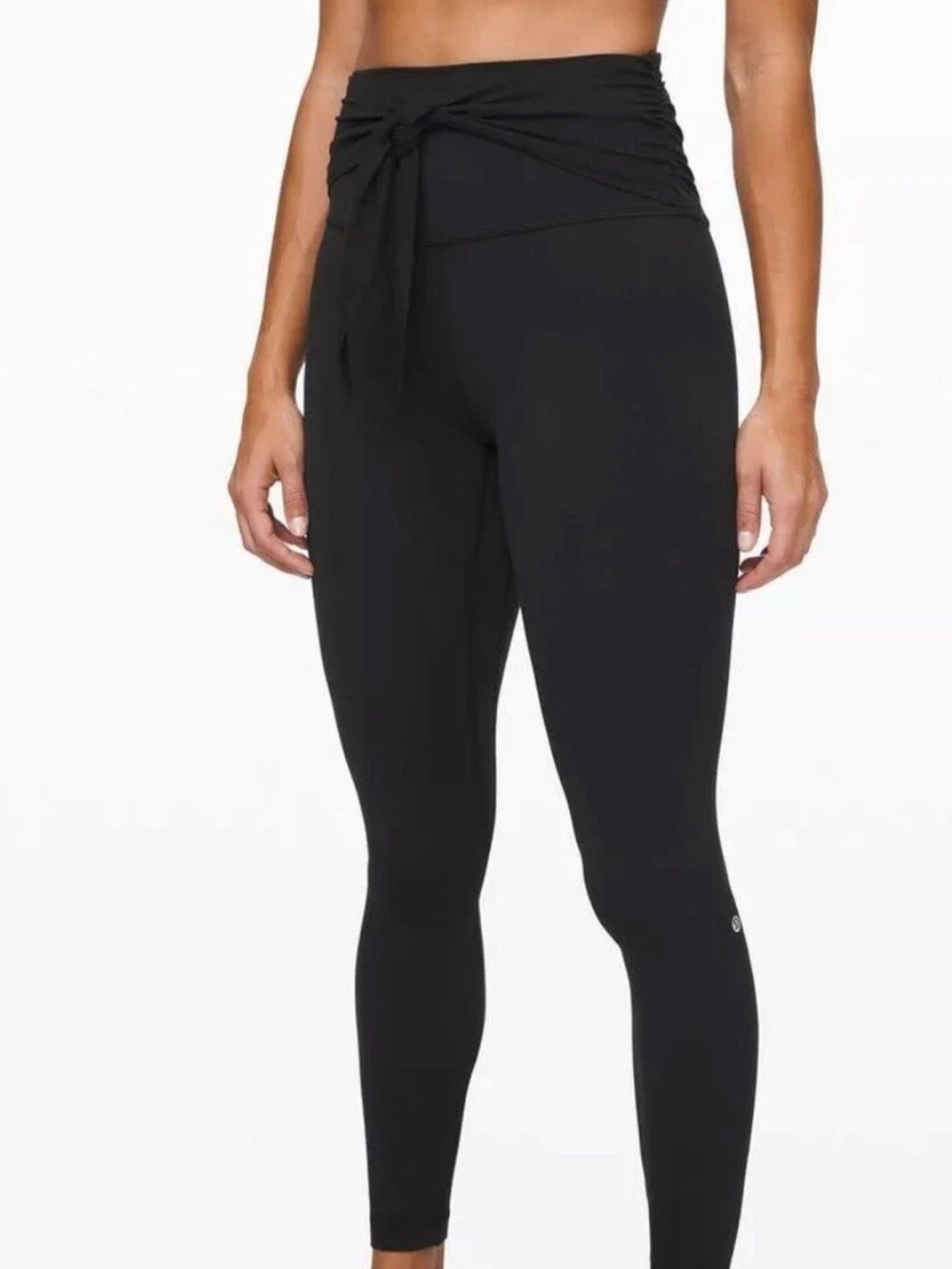 EUC Lululemon Black Align Pant Wrap Waist Tie Special Edition Legging- Size 6